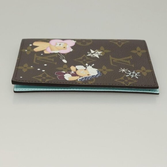LOUIS VUITTON Christmas Vivienne Couverture Passport Passport Case Auth 132776M - Picture 7 of 16